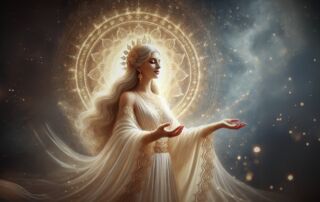 Come Manifestare una Vincita, law attraction, donna che medita a occhi chiusi.