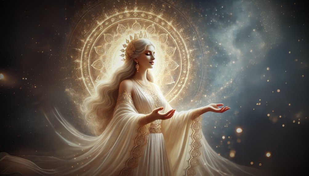 Come Manifestare una Vincita, law attraction, donna che medita a occhi chiusi.