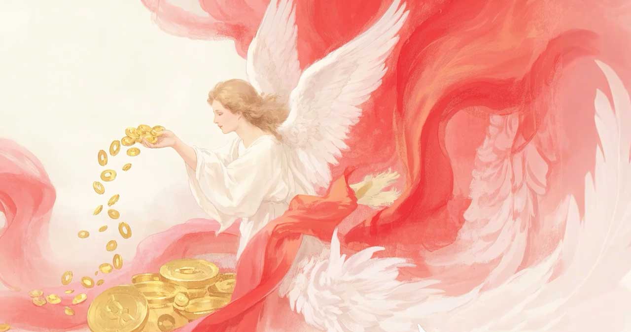 Persone che attirano denaro nella spiritualità angelica.