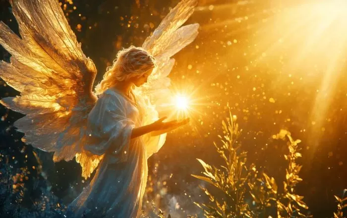 Segnali degli Angeli con Luce dorata