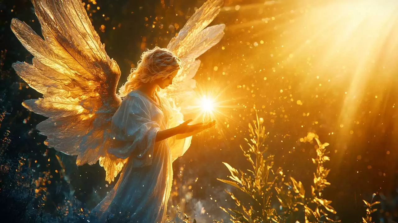 Segnali degli Angeli con Luce dorata
